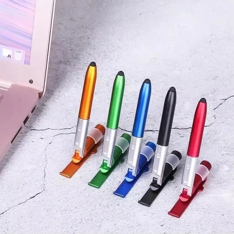 Office Lighting Decor - 4-in-1 multifunctionele balpen met LED-licht, opvouwbare