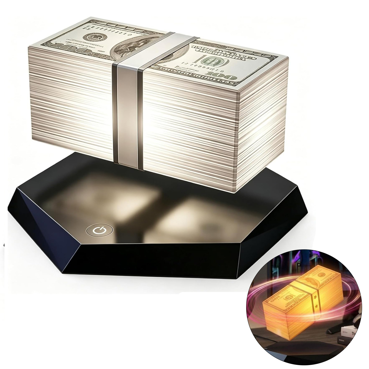Led Moon Lamp - Magnetische Levitatie Game Cash Lamp 360