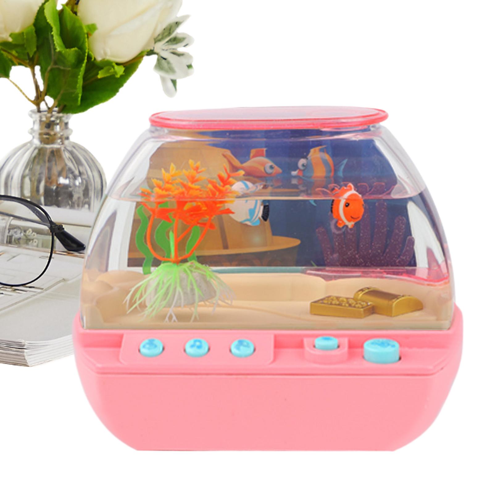 Lighting Decor Living Room - Speelgoed aquarium huisdecoratie met muziek en