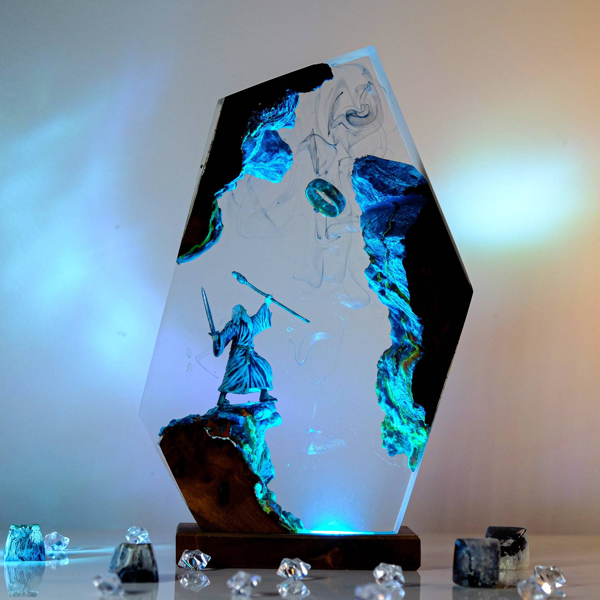 Lighting Decoration Wedding - Filmscène Figuur Tafel Resin Lamp Magische