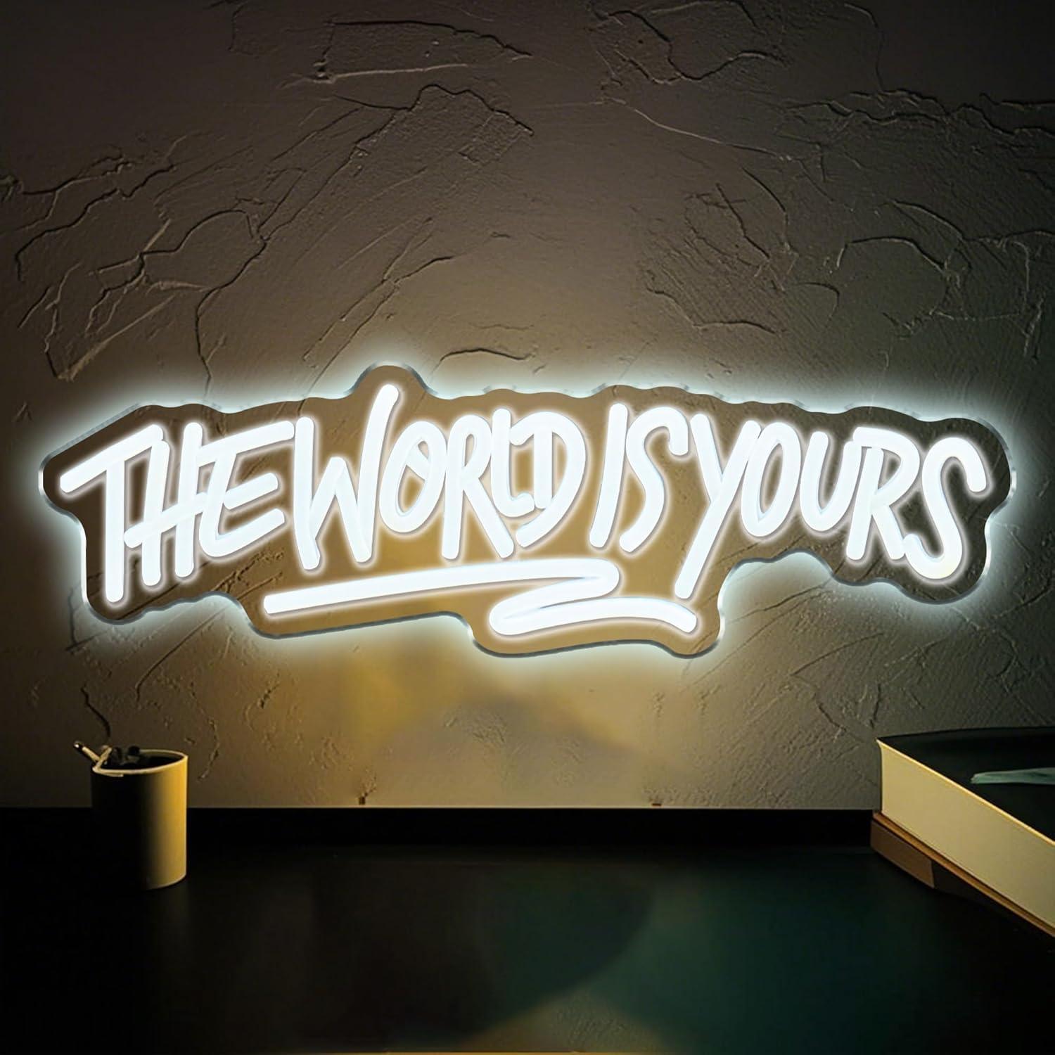 Lighting Decoration Wedding - De wereld is van jou Neonbord