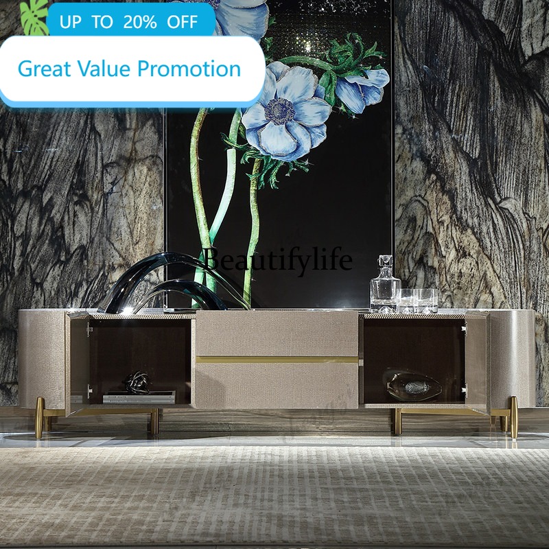Lighting Decor Living Room - M178 Italiaans licht luxe tv-meubel, hoogwaardige