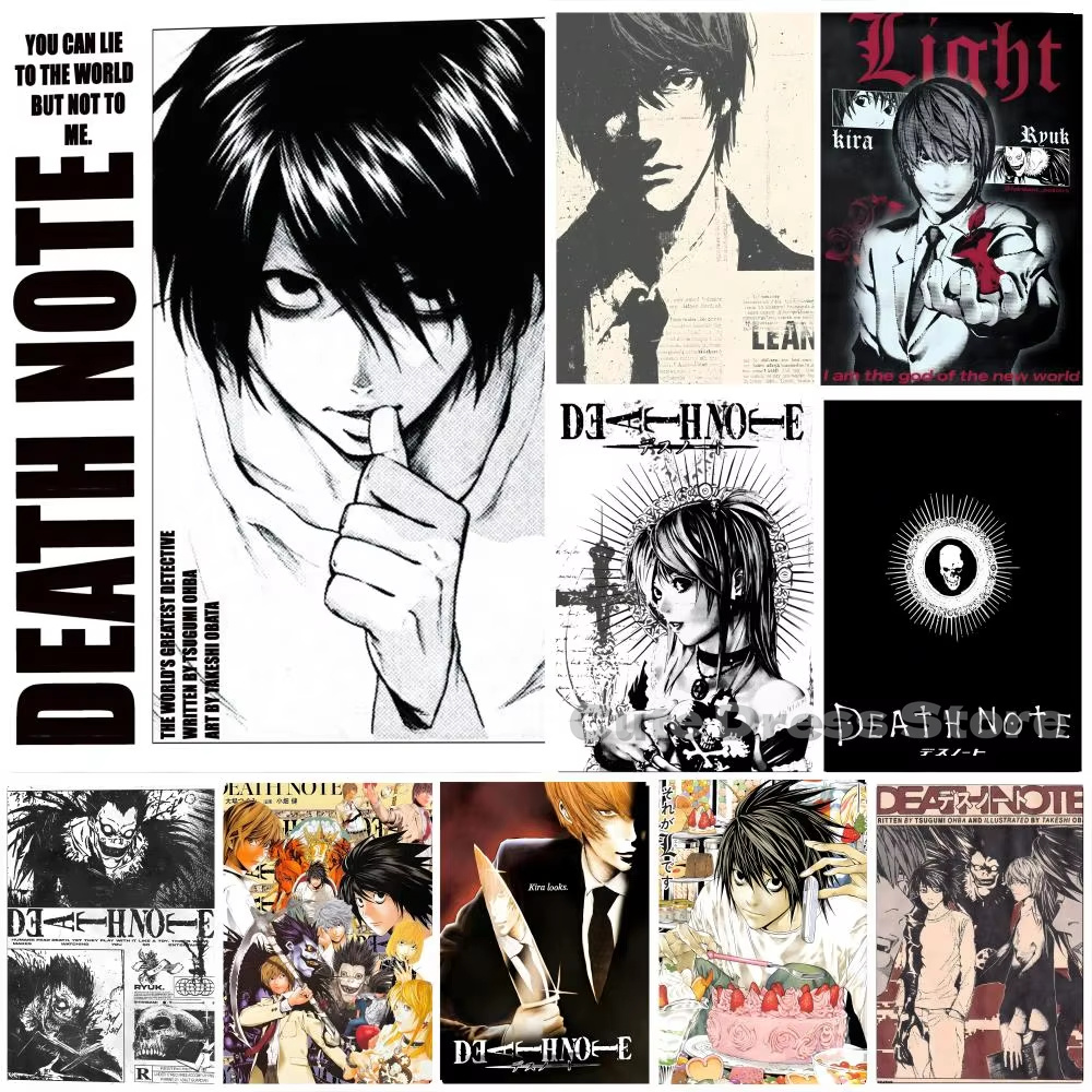 Lighting Room Decor Items - Death Note Canvas Print Ongelijst Wanddecoratie