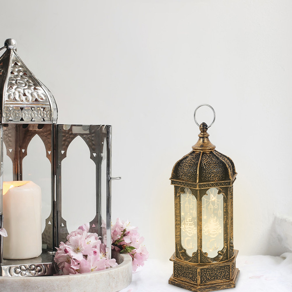 Led Moon Lamp - 2 stuks LED windlamp Ramadan lantaarn