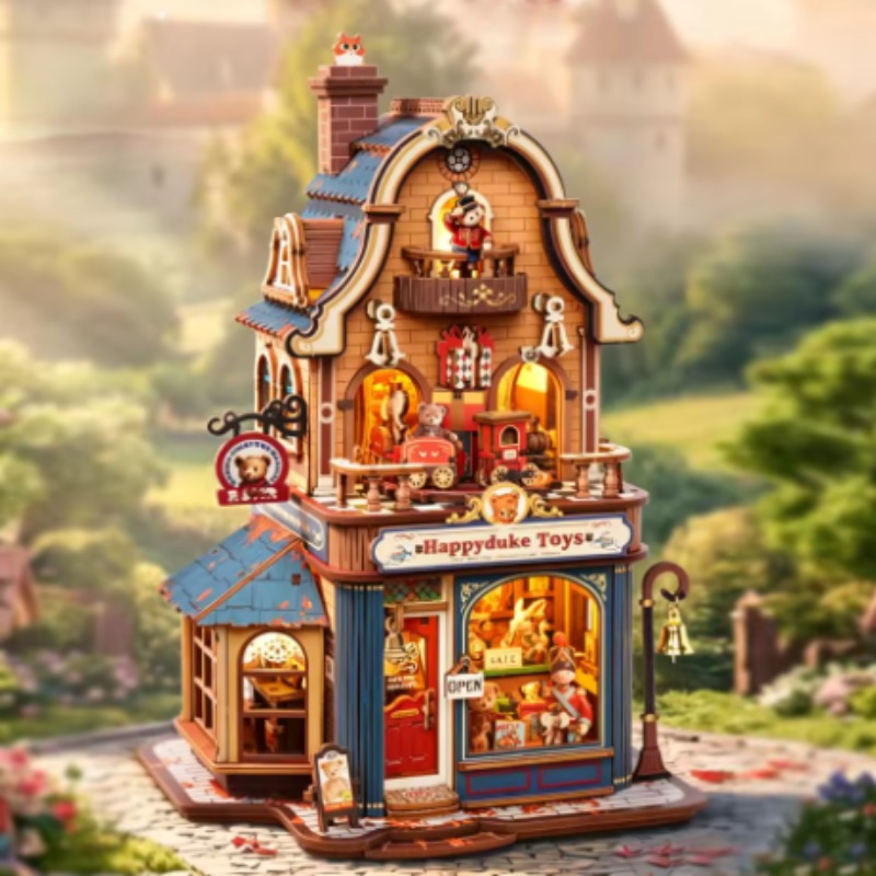 Nieuw Robotime Bear Toy Shop b - Lighting Room Decor Items recensie en prijs