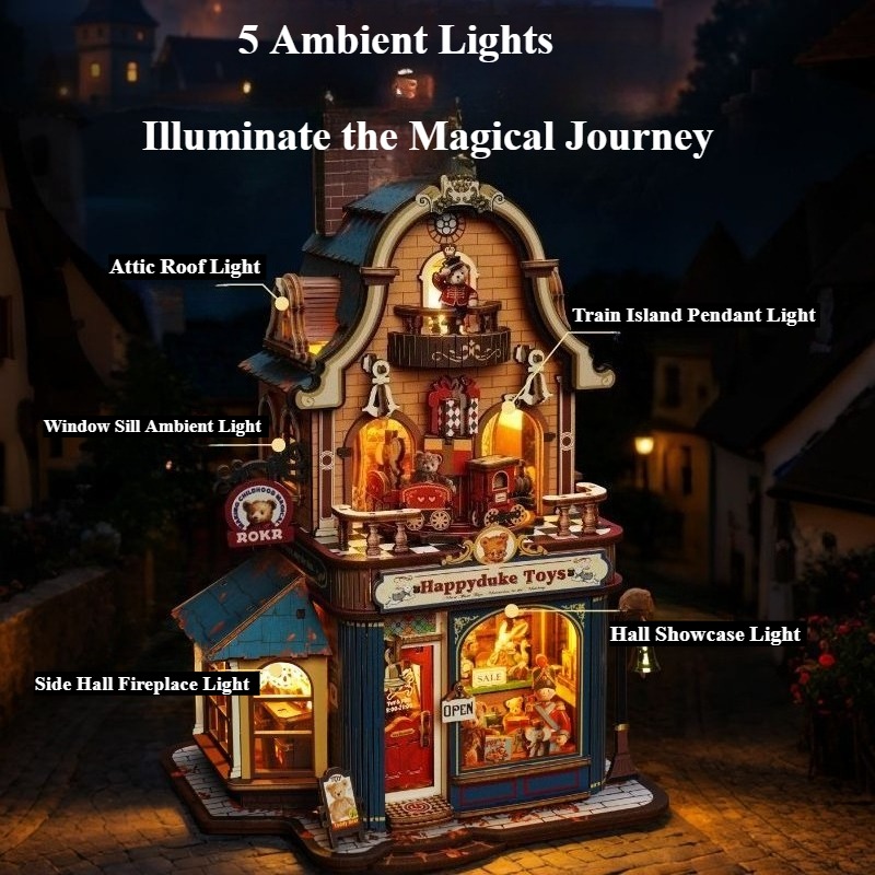 Nieuw Robotime Bear Toy Shop b - Lighting Room Decor Items recensie en prijs