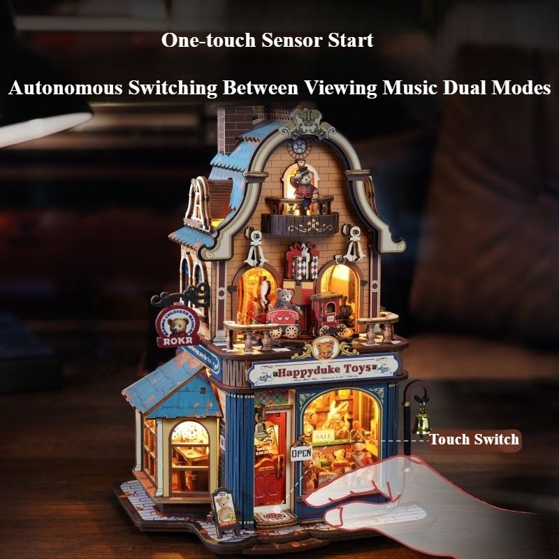 Nieuw Robotime Bear Toy Shop b - Lighting Room Decor Items recensie en prijs