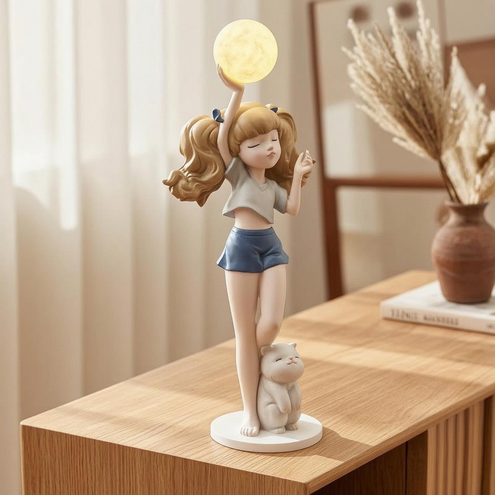 Elegante meisjesfiguurlamp met - Lighting Decor Living Room recensie en prijs