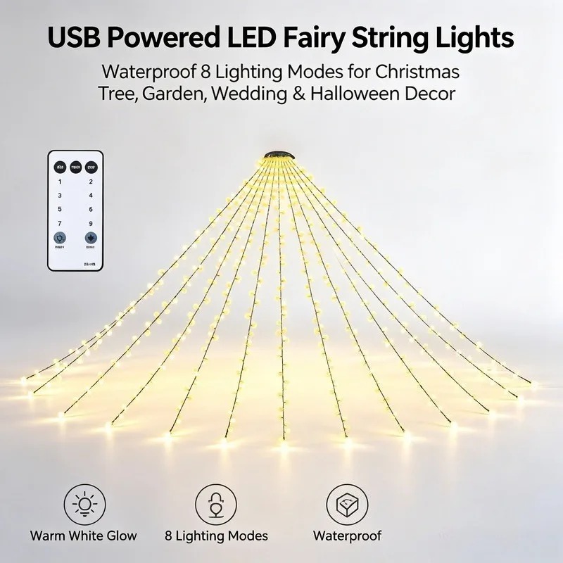 Waterdichte USB LED-slingers,  - Lighting Decoration Wedding recensie en prijs
