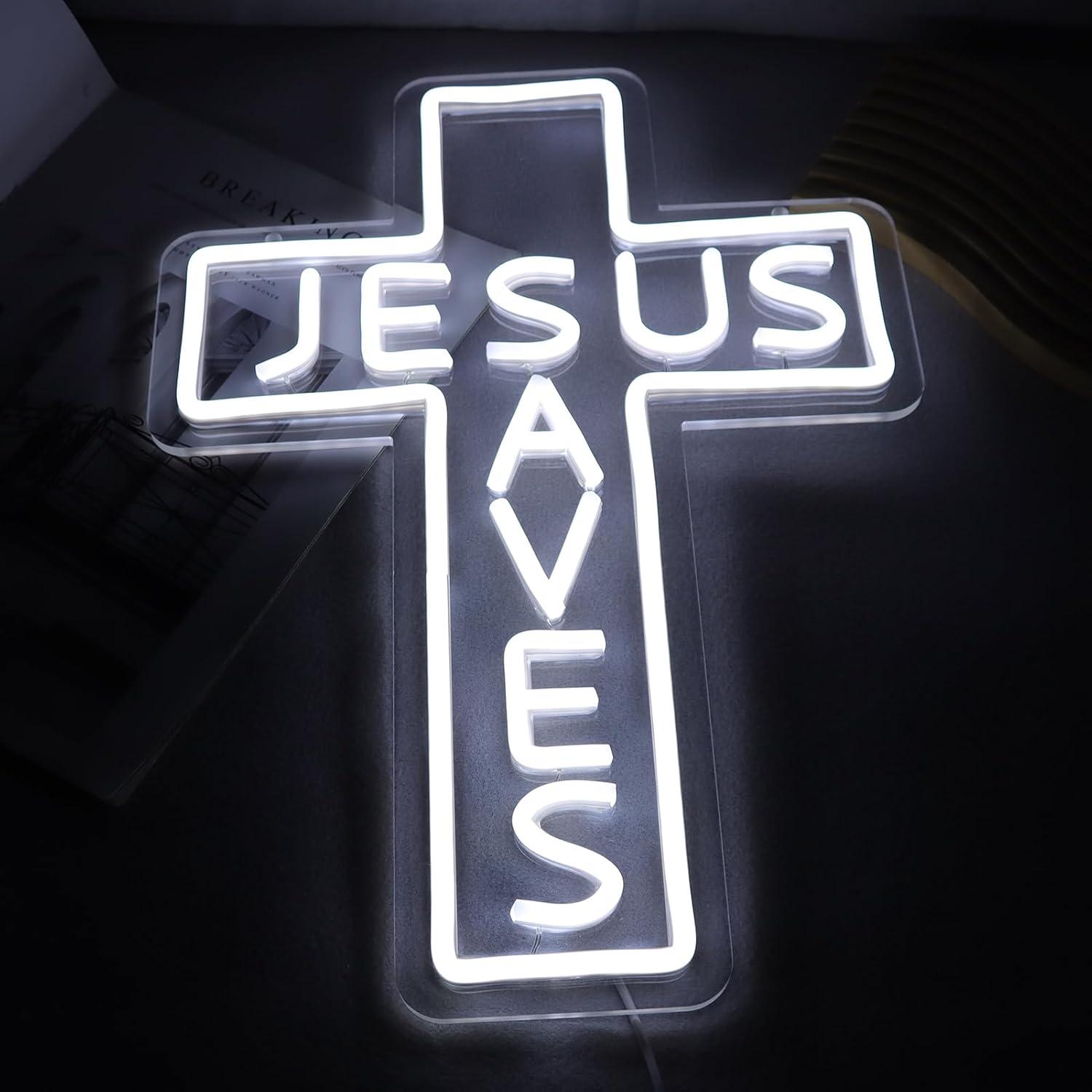 Jesus Saves Cross Neonborden U - Lighting Decor Living Room recensie en prijs