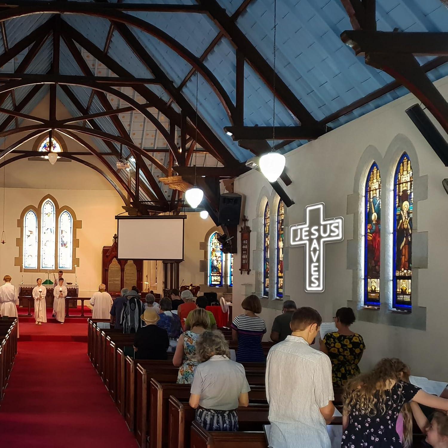 Jesus Saves Cross Neonborden U - Lighting Decor Living Room recensie en prijs