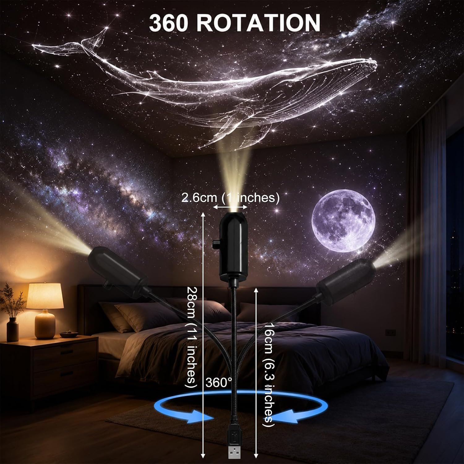 Maan Sterrenhemel Nachtlampje  - Led Moon Lamp recensie en prijs