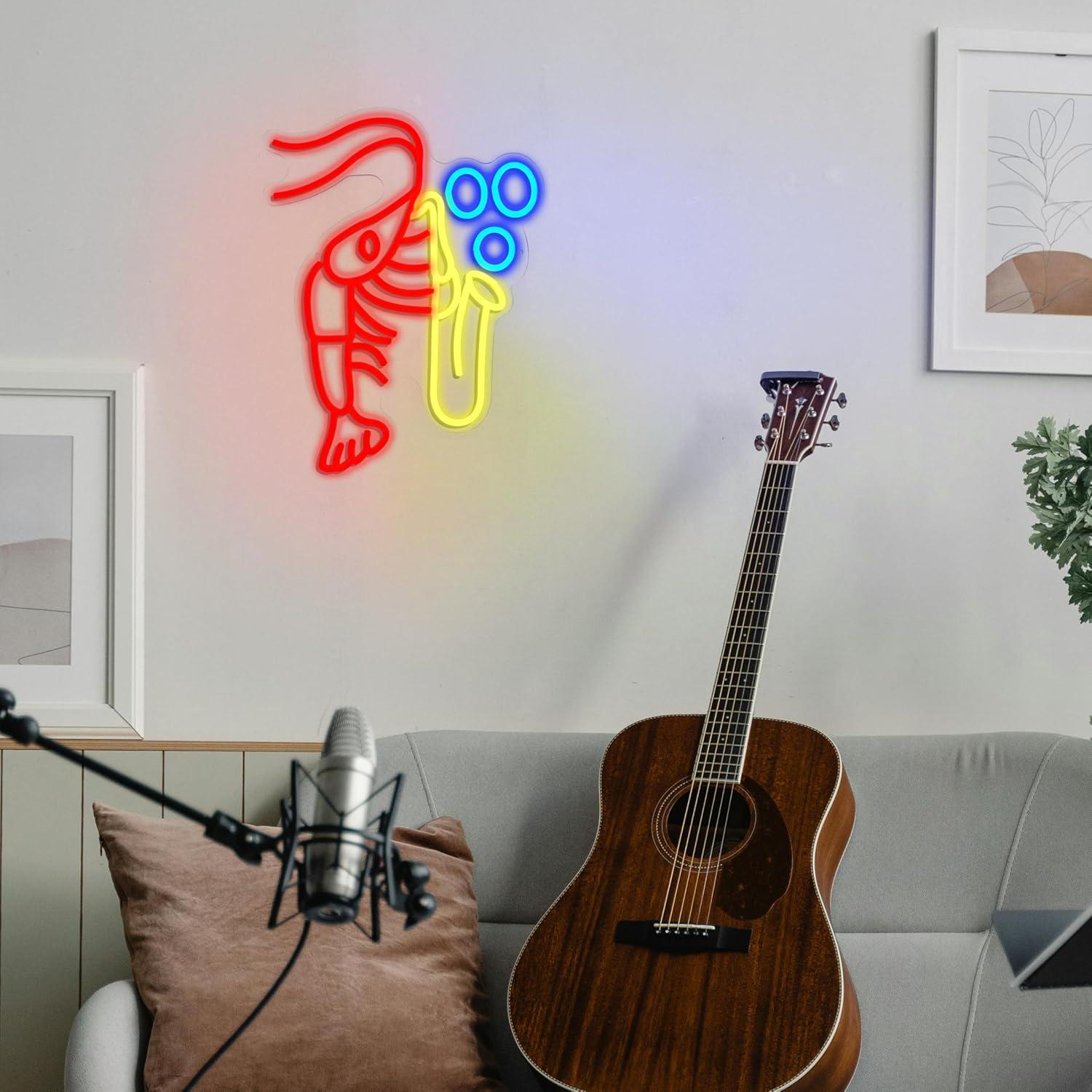 Kreeft Saxofoon Neonbord Jazz  - Office Lighting Decor recensie en prijs