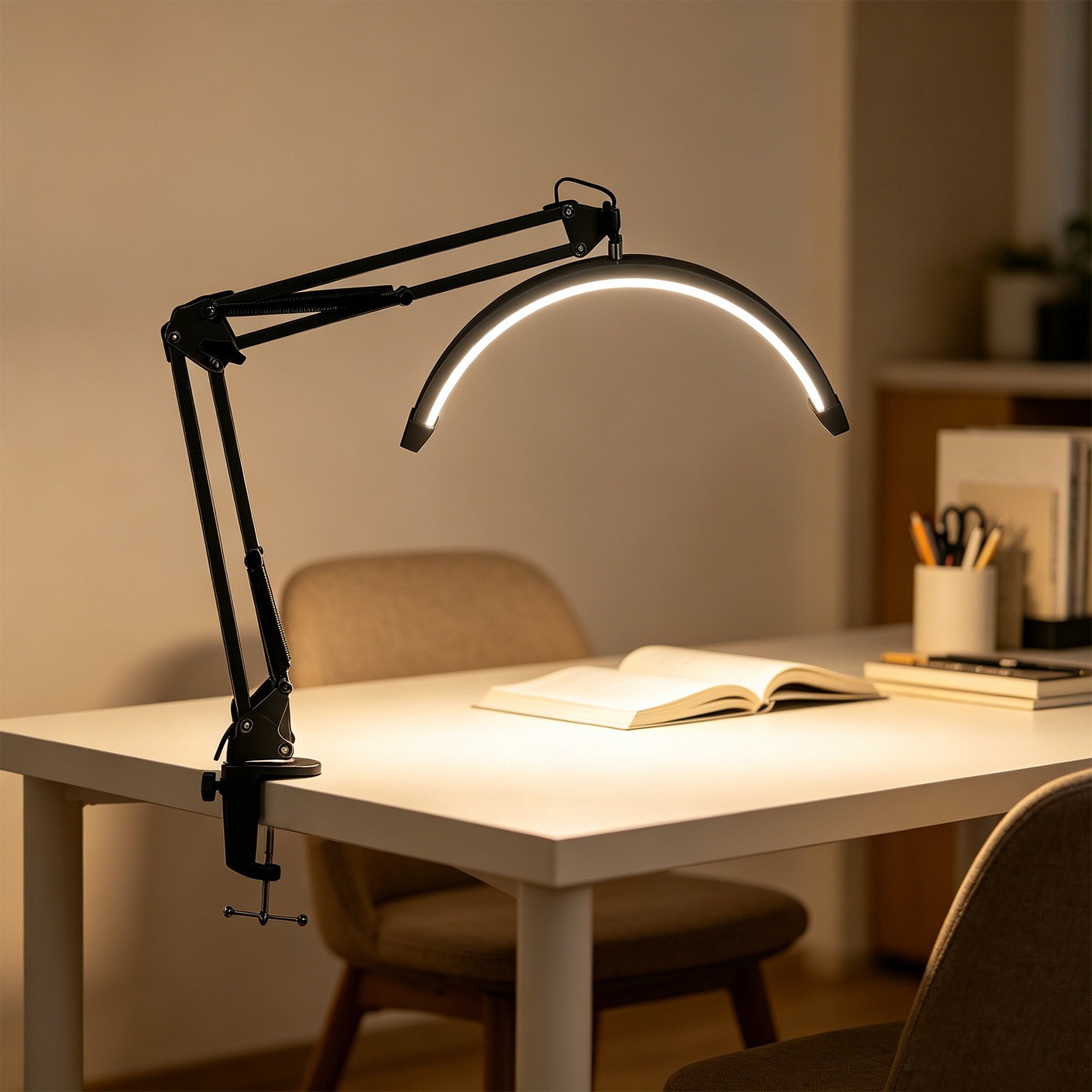 16 inch U-vormige halvemaan be - Led Moon Lamp recensie en prijs